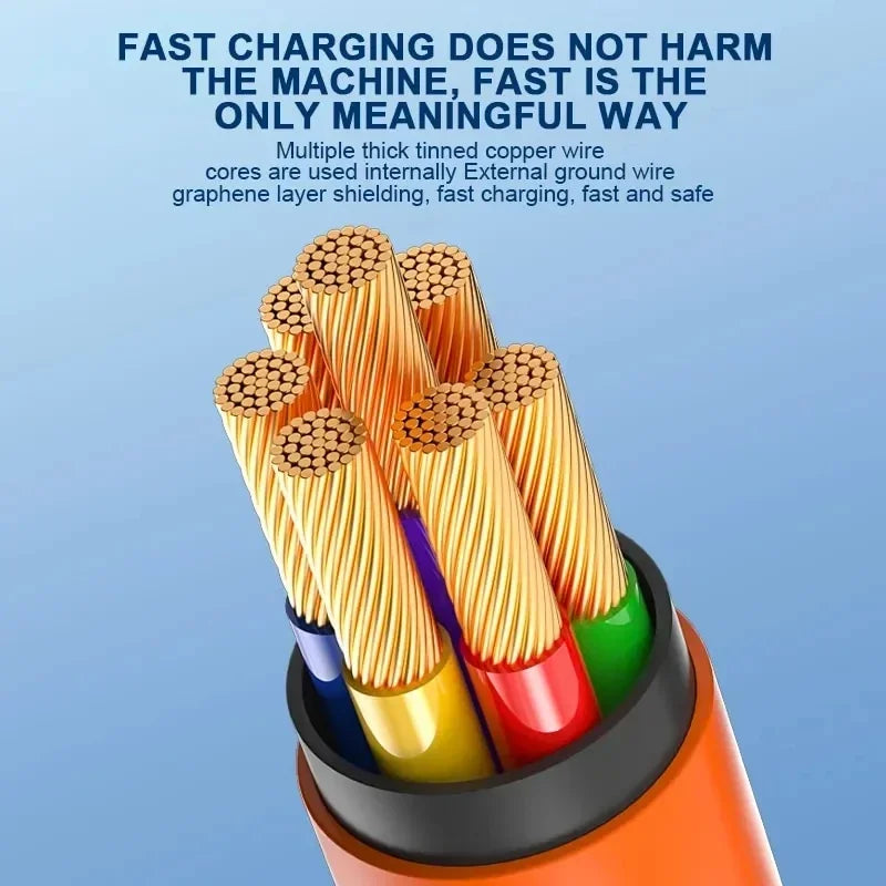 120W 7A USB-C Fast Charge Cable – 180° Elbow, 1m/1.5m/2m