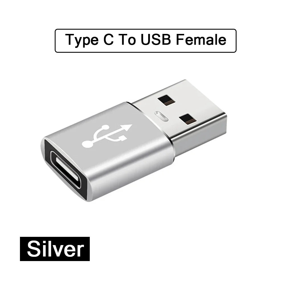 USB-A to USB-C OTG Adapter (2-Pack) for MacBook, Samsung & iPhone