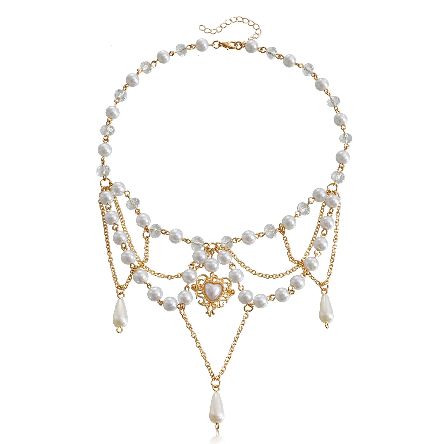 Butterfly Heart Fairycore Choker Necklace