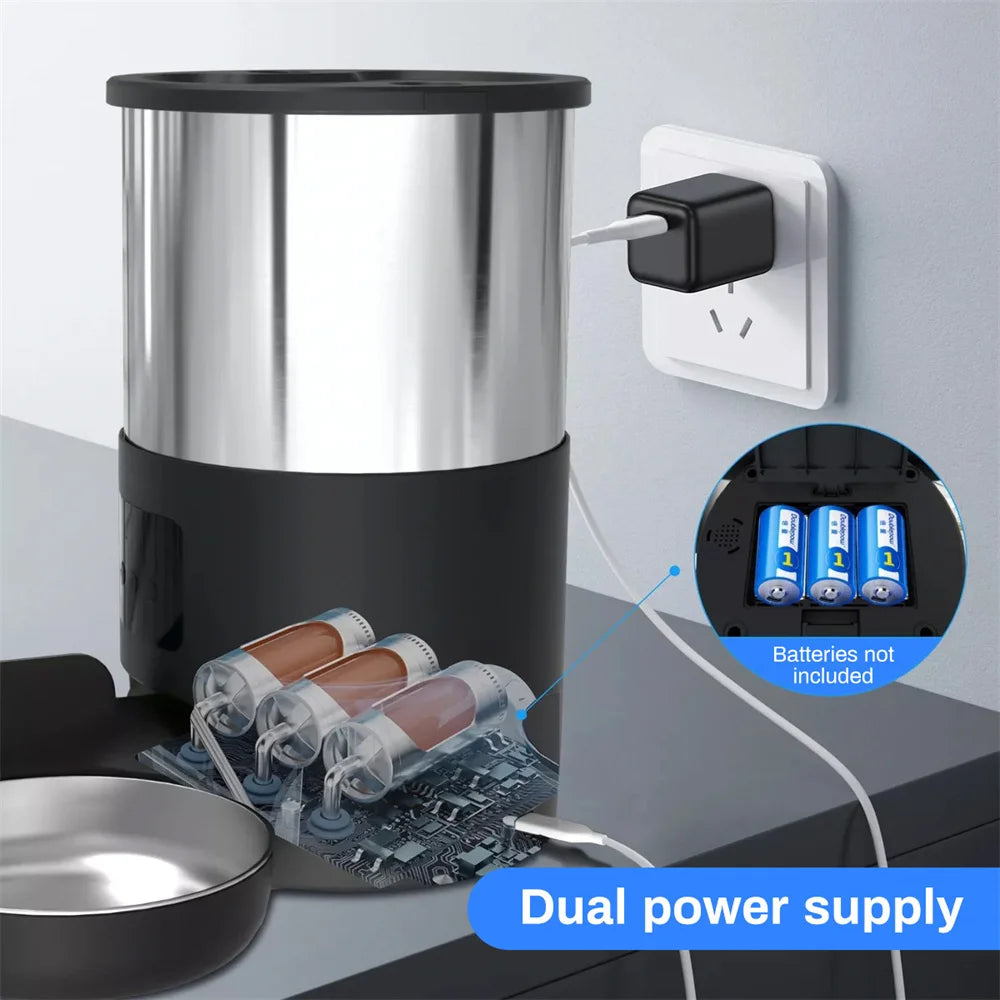 4.5L Smart Auto Pet Feeder & Water Fountain – TuYa App