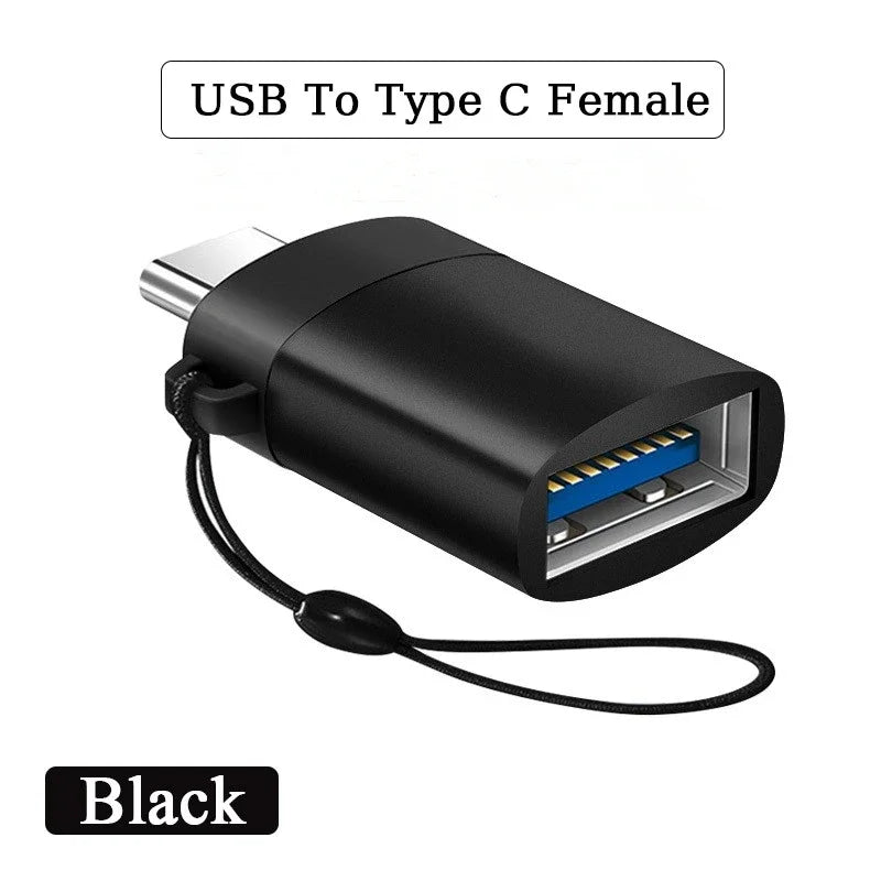 USB-A to USB-C OTG Adapter (2-Pack) for MacBook, Samsung & iPhone