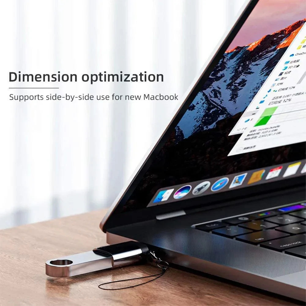 USB-A to USB-C OTG Adapter (2-Pack) for MacBook, Samsung & iPhone