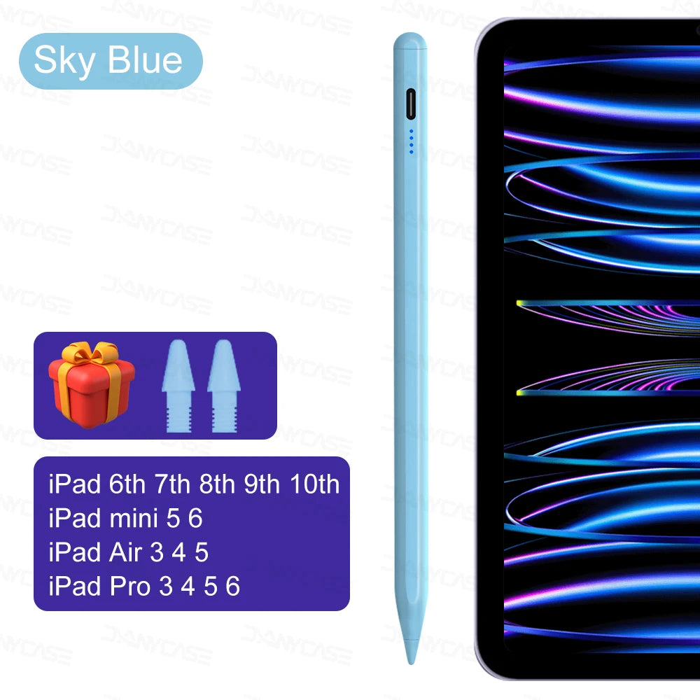 DANYCASE Active Stylus Pen | Compatible with iPad 2018–2025 | Palm Rejection | Type-C Charging