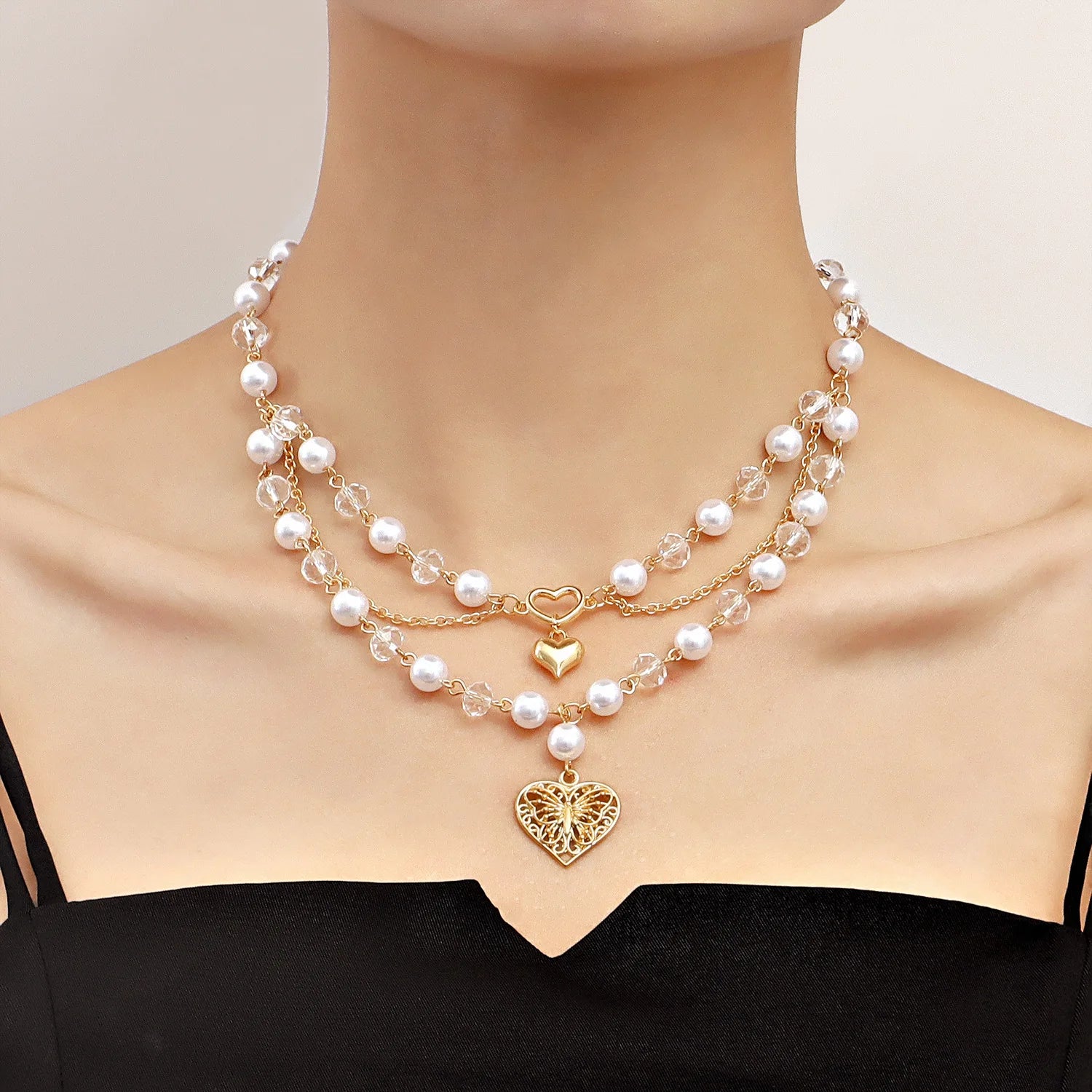 Butterfly Heart Fairycore Choker Necklace