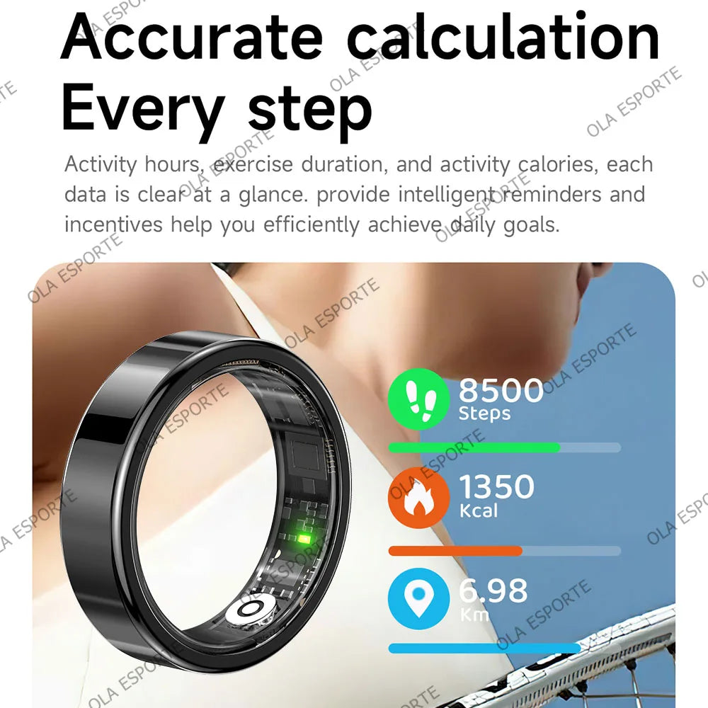 Smart Health Ring 2026 | Heart Rate, Sleep & Motion Tracking | IP68 Waterproof