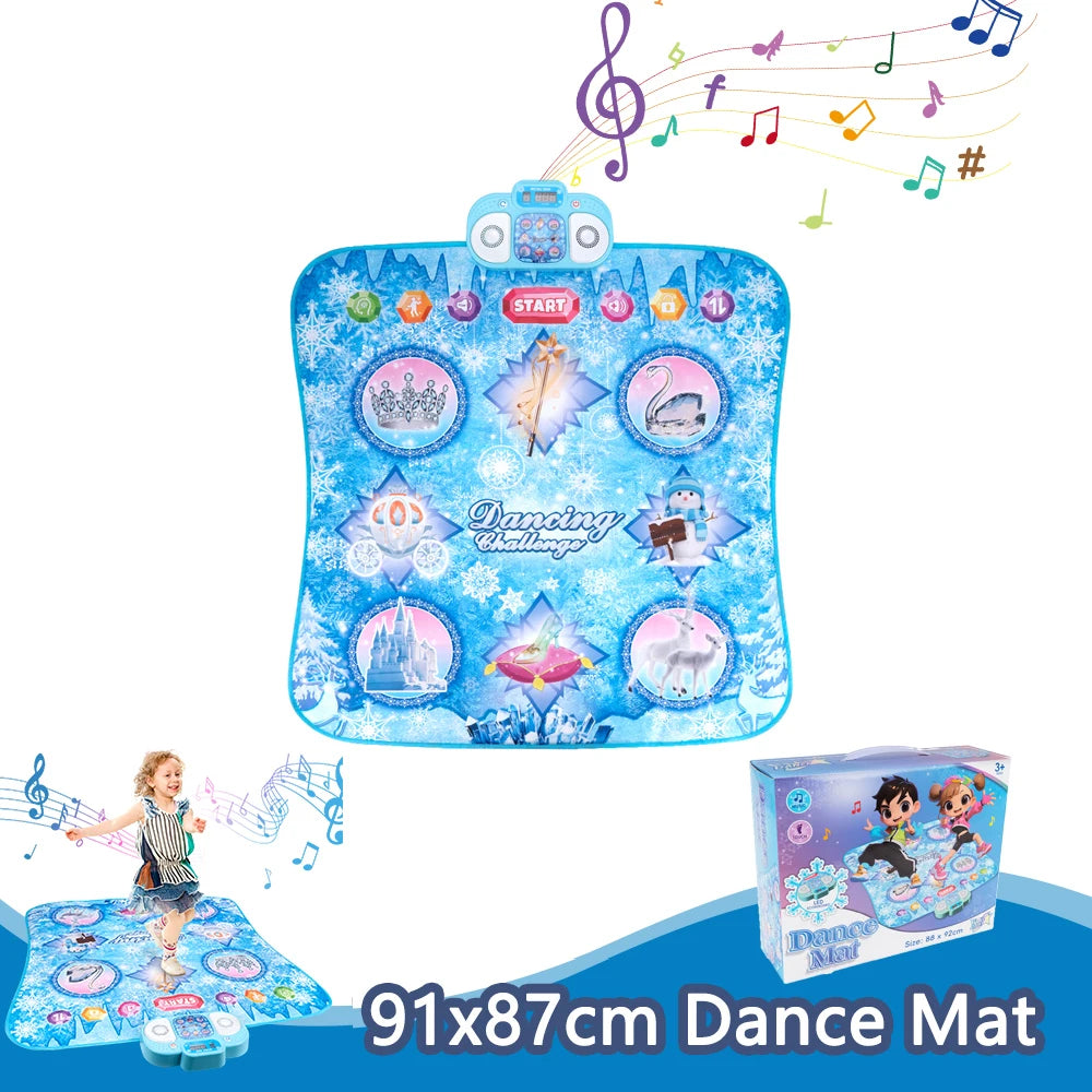 Kids Electronic Dance Mat — 9 Levels, Dual Player, Music Floor Blanket