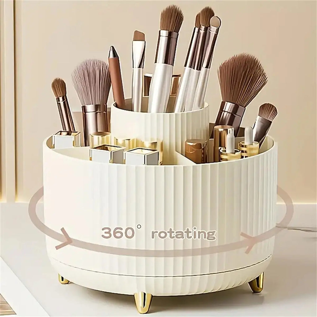 GlowSpin 360 Rotating Makeup Organiser | Nexora Home