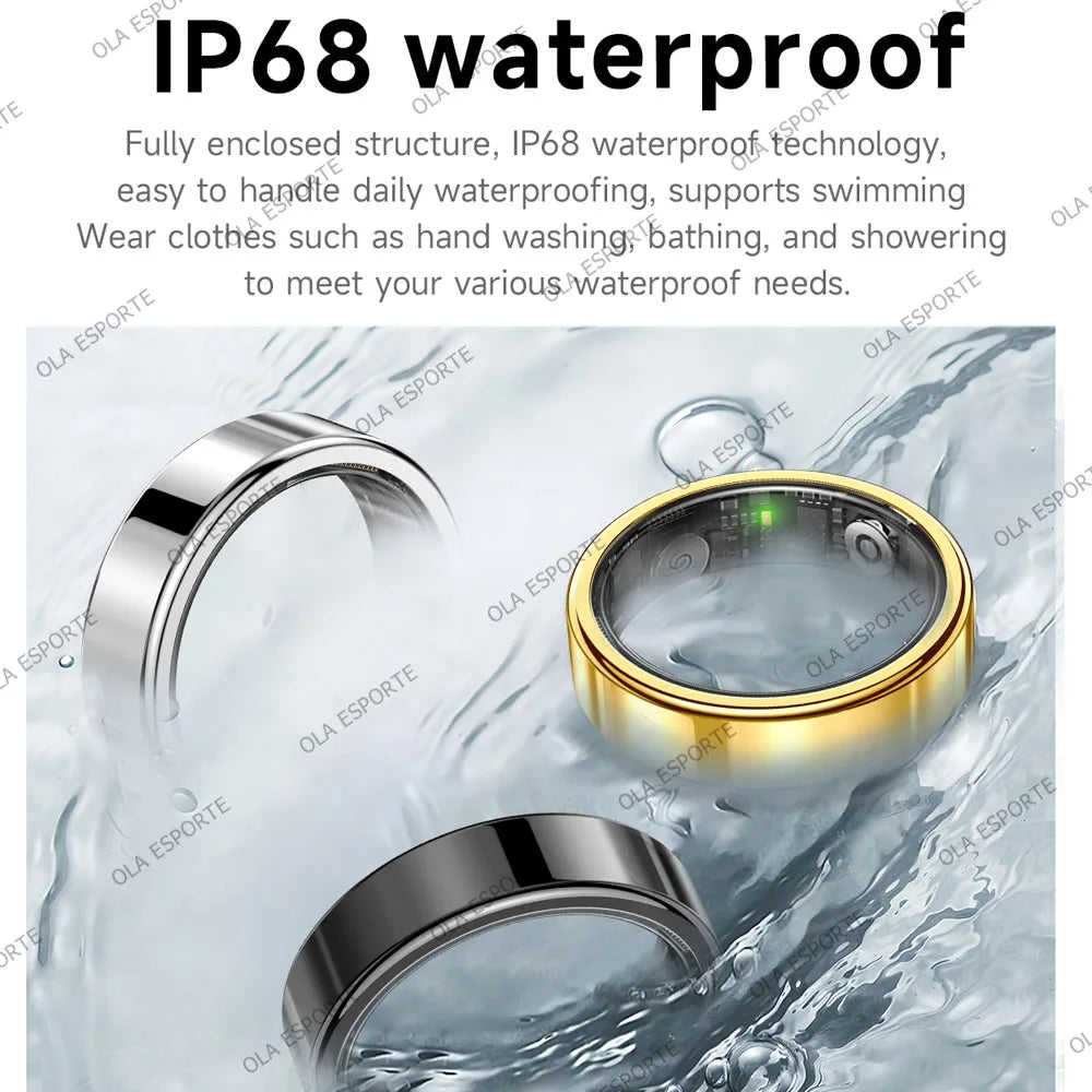 Smart Health Ring 2026 | Heart Rate, Sleep & Motion Tracking | IP68 Waterproof