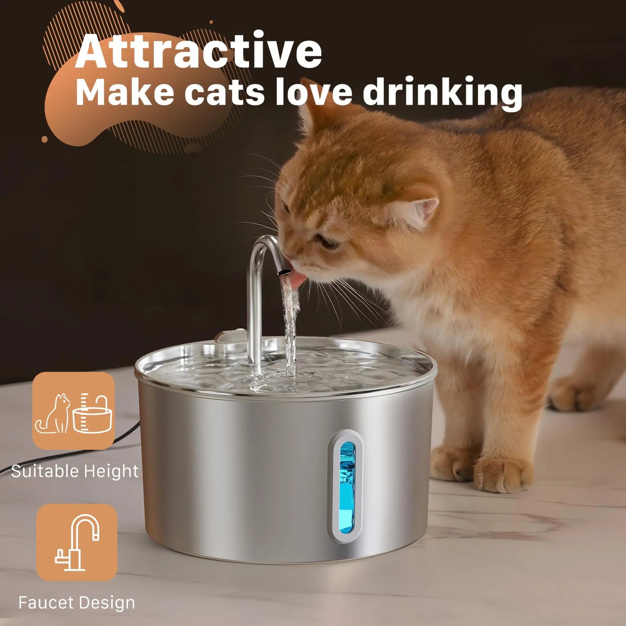 4.5L Smart Auto Pet Feeder & Water Fountain – TuYa App
