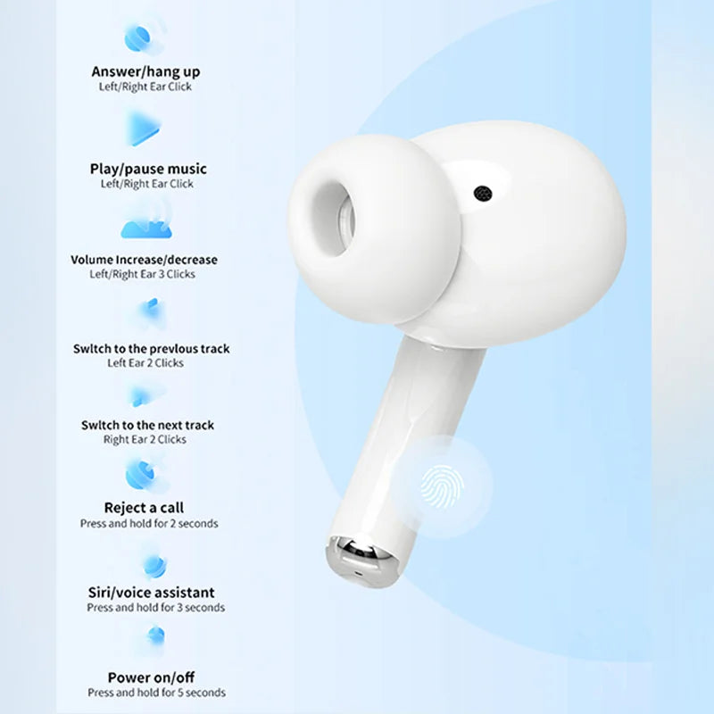 2025 Air Pro TWS Wireless Earbuds | Bluetooth 5.1 | HiFi Sound | Waterproof | iPhone & Android