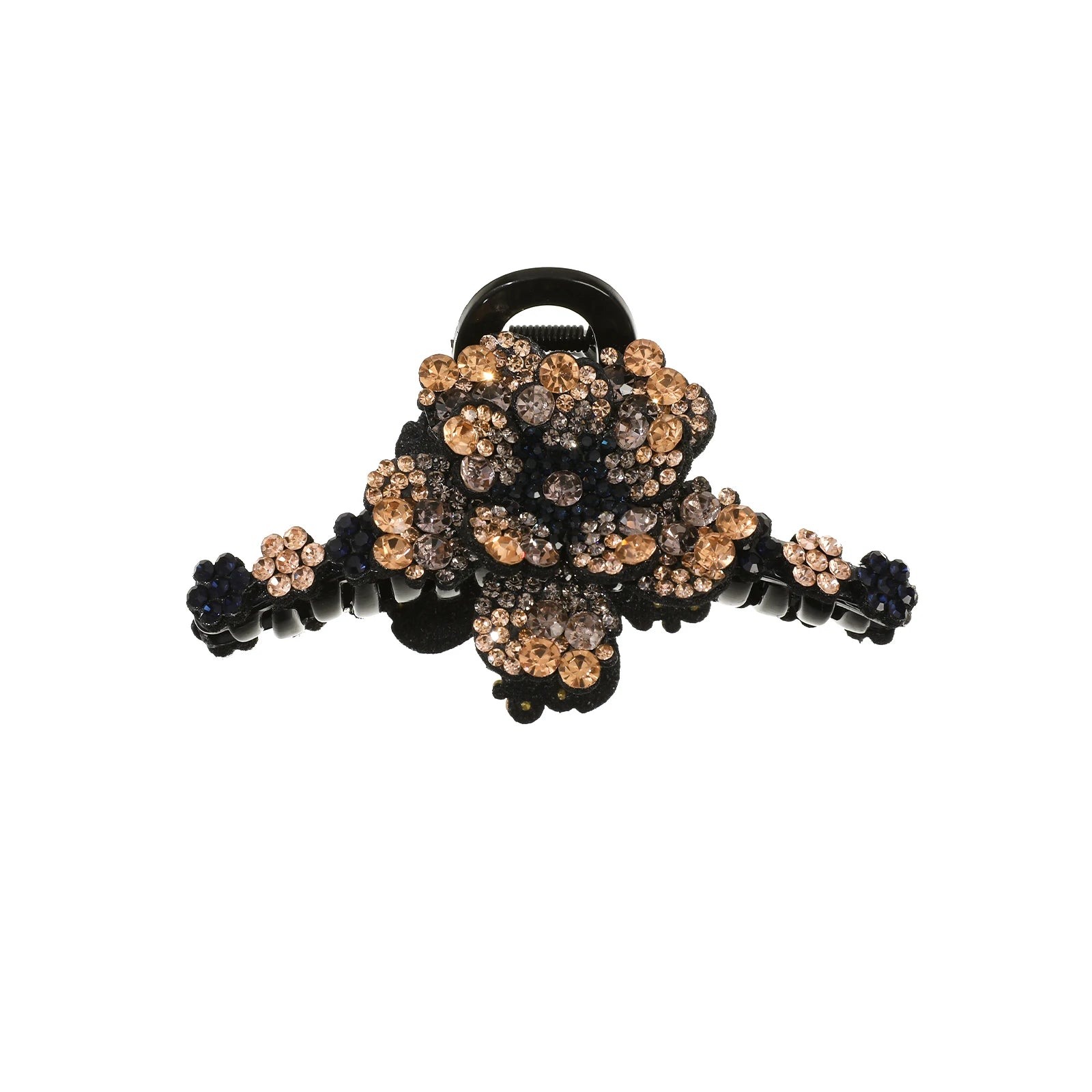 Rhinestone Flower Hair Claw Clips