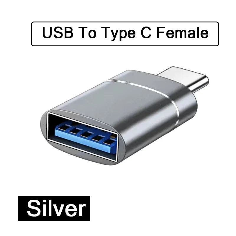 USB-A to USB-C OTG Adapter (2-Pack) for MacBook, Samsung & iPhone