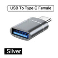 USB-A to USB-C OTG Adapter (2-Pack) for MacBook, Samsung & iPhone