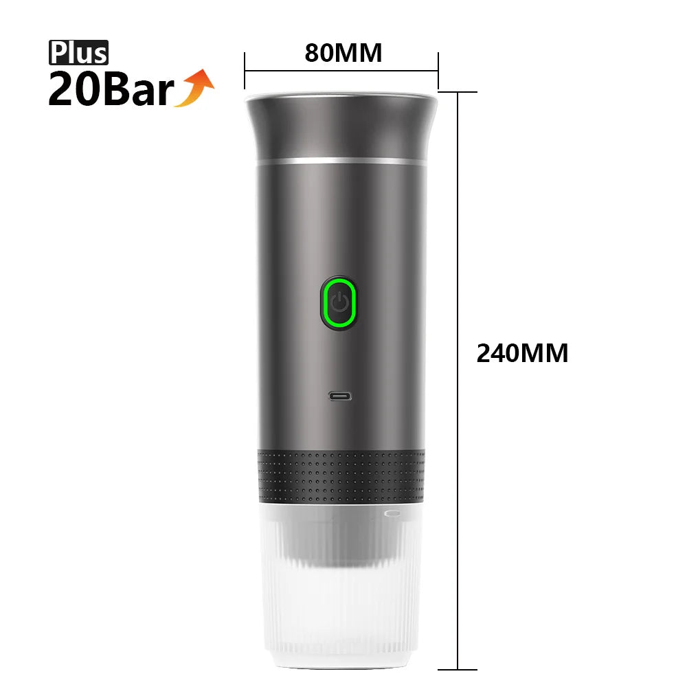 Portable Espresso Machine – 3-in-1 Capsule, Pod & Ground Coffee Maker