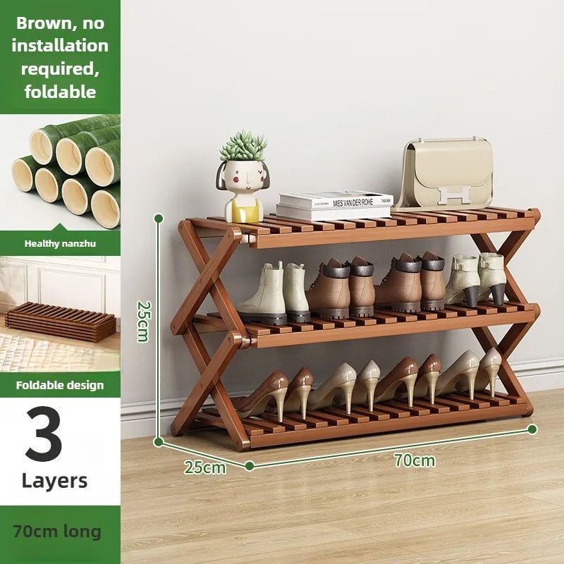 Portable Folding Shoe Rack – Multi-Tier Organizer