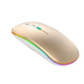 Silent Wireless RGB Gaming Mouse | Rechargeable Bluetooth & 2.4GHz Dual Mode