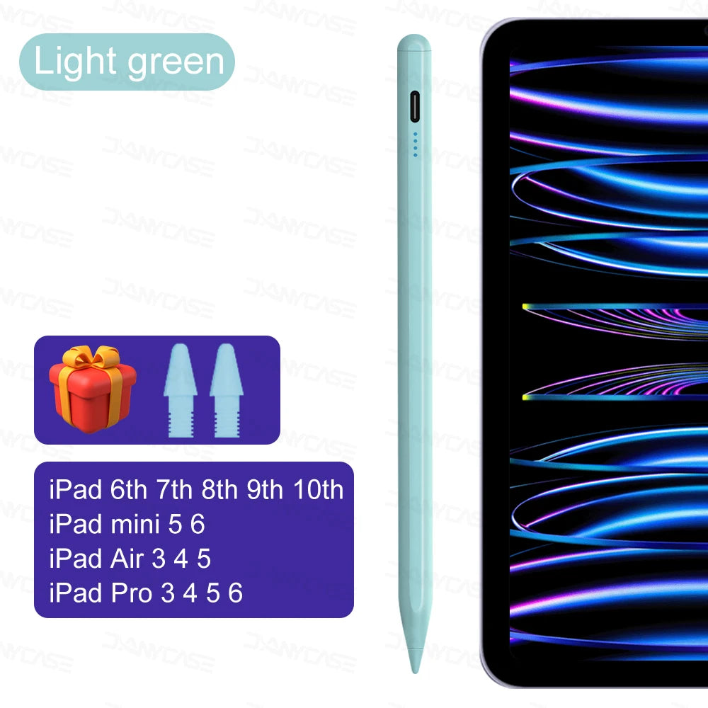 DANYCASE Active Stylus Pen | Compatible with iPad 2018–2025 | Palm Rejection | Type-C Charging