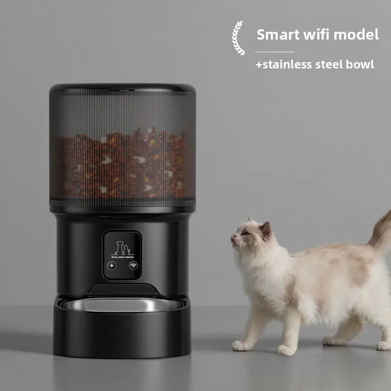 WiFi Smart Pet Feeder & Water Fountain Set with Camera