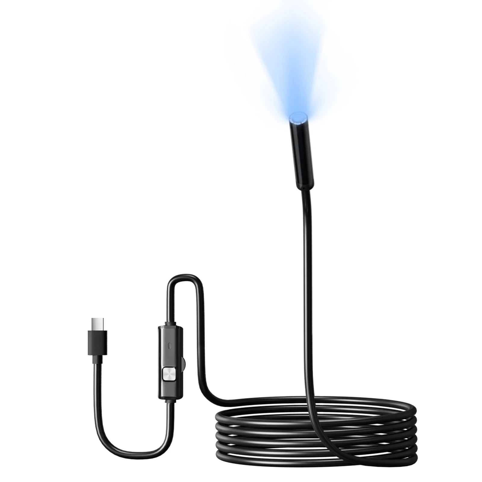 Type-C Endoscope Camera 5.5/7mm | 6 LED Lights | Waterproof | For Android & PC