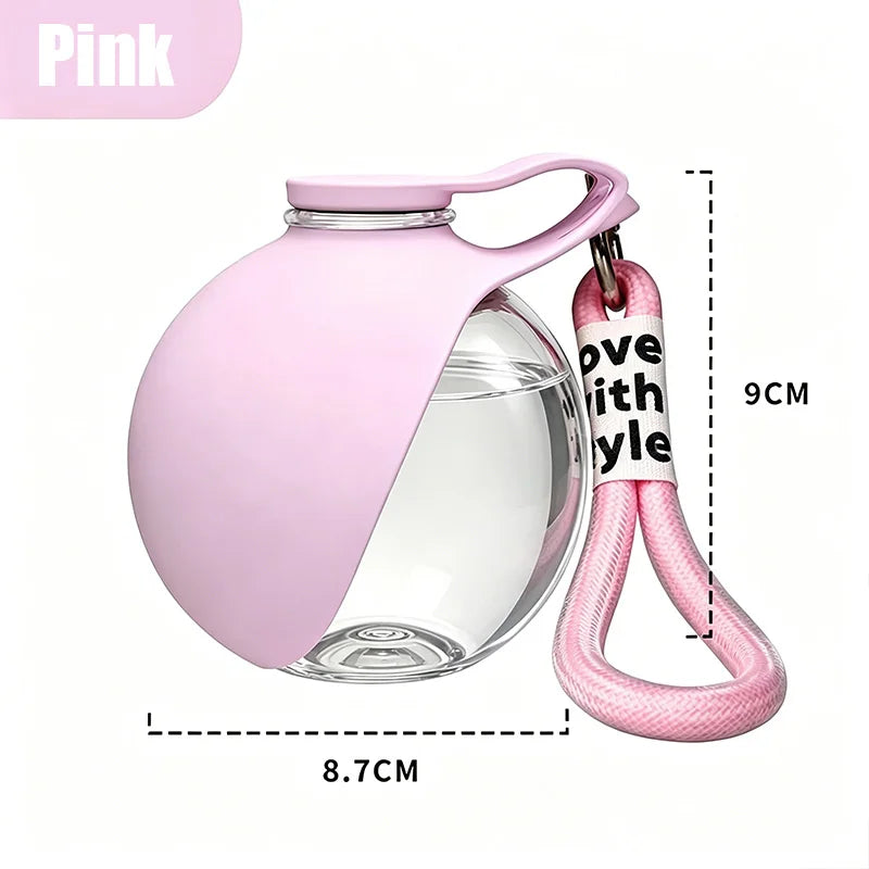 2-in-1 Portable Dog Water Bottle & Foldable Silicone Bowl – Leak-Proof Travel Pet Feeder
