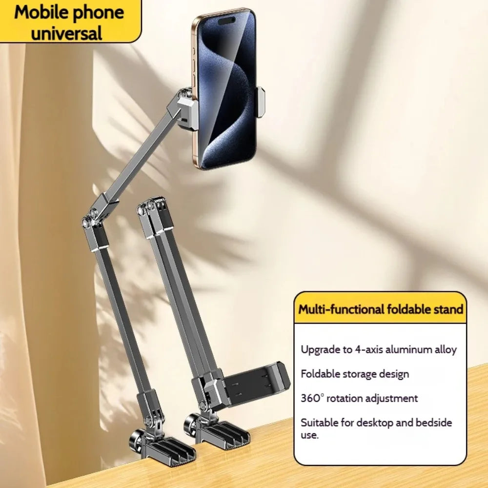 NEW Adjustable 3 Section Foldable Tablet Stand Bedside iPad Holder 5-12