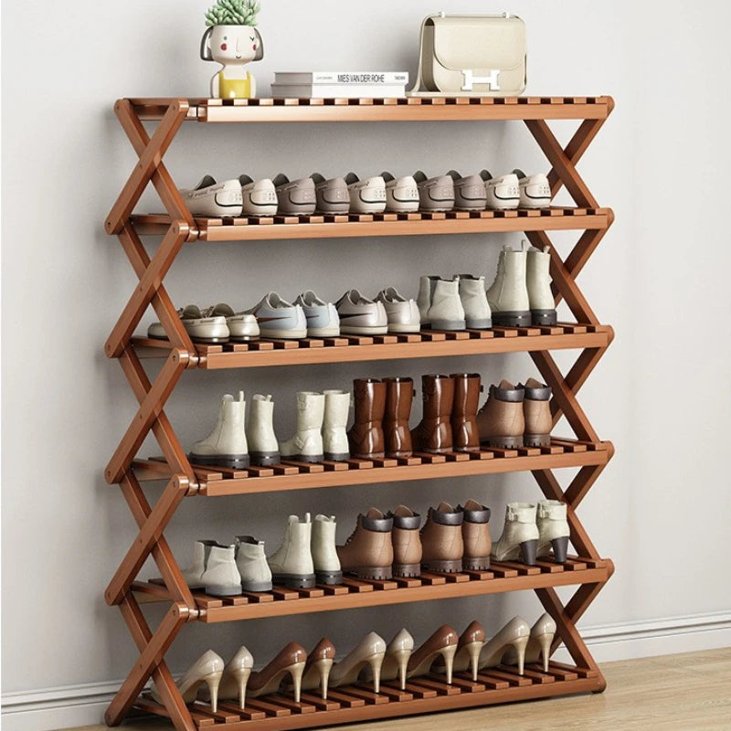 Portable Folding Shoe Rack – Multi-Tier Organizer