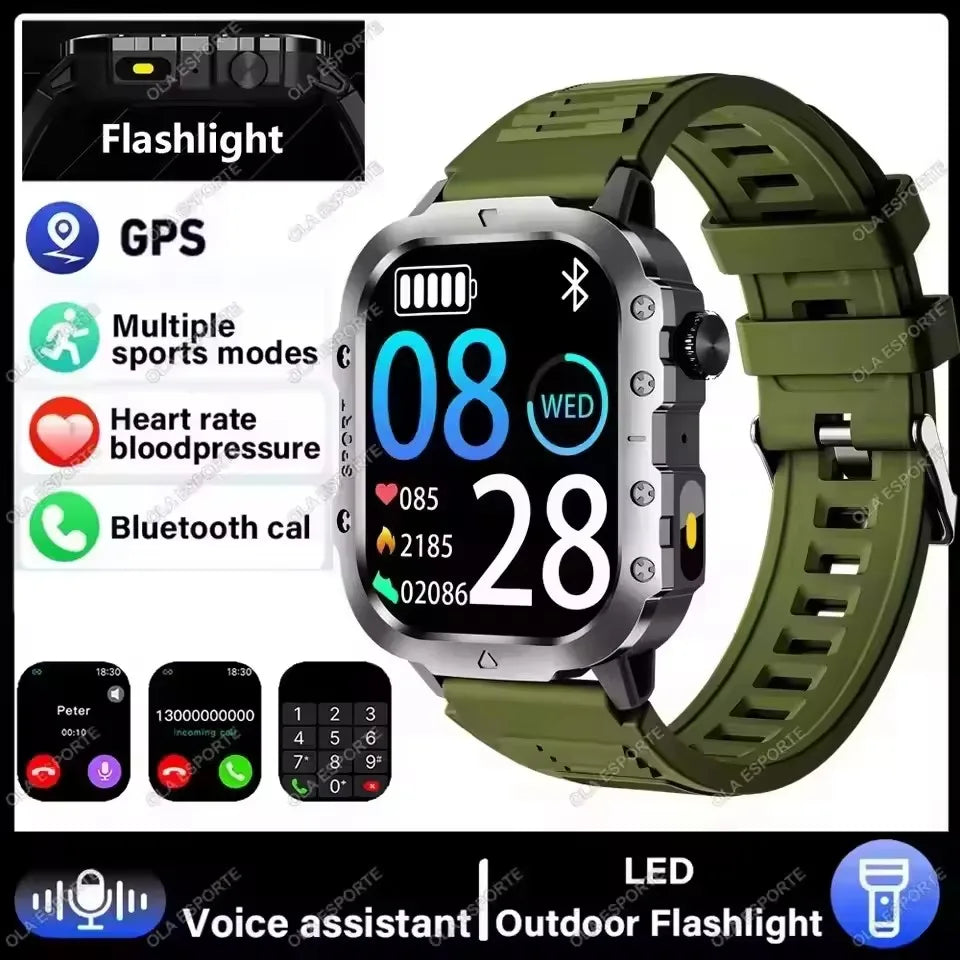 Military GPS Smart Watch Men