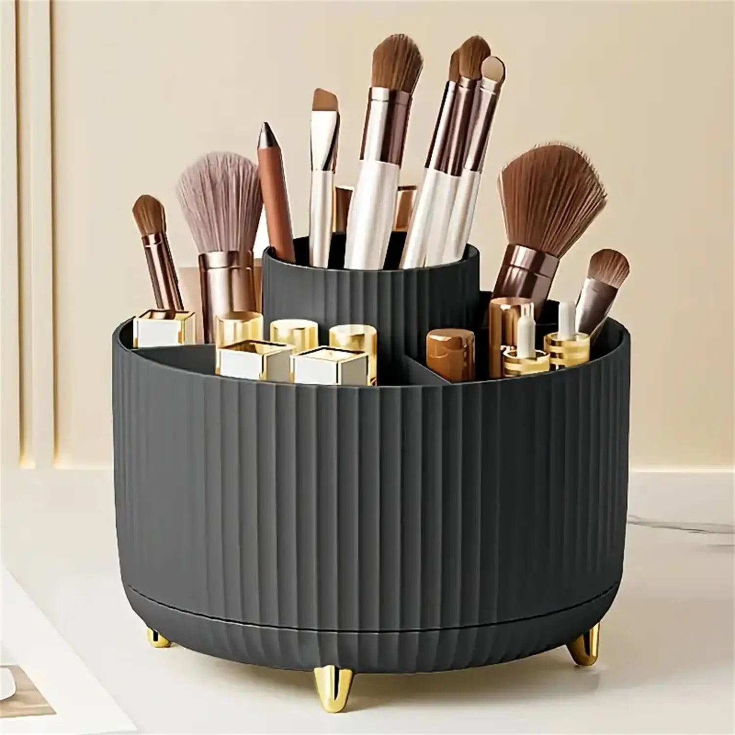 GlowSpin 360 Rotating Makeup Organiser | Nexora Home