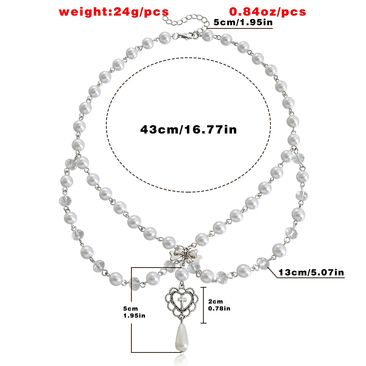 Butterfly Heart Fairycore Choker Necklace