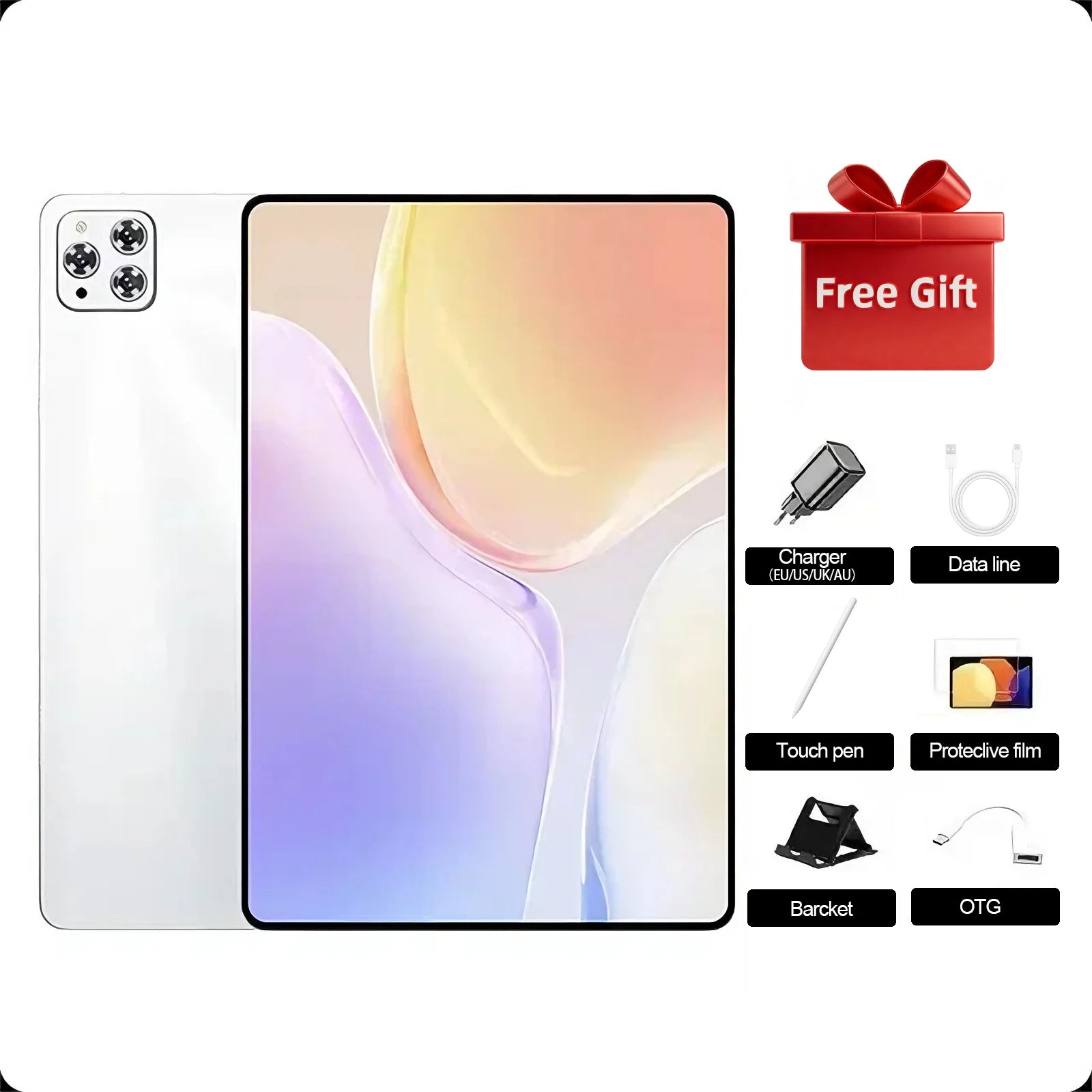 12" Android 16 Tablet – Snapdragon 8 Gen3, 24GB+2TB, 20000mAh, 5G Dual SIM, GPS, WiFi