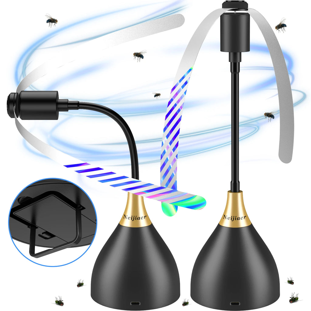 Two black LED light bulbs with gold accents on a white background, featuring a close-up inset showing the base.