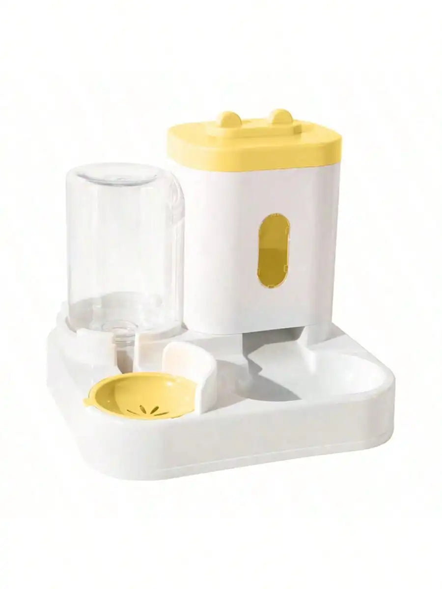 Automatic Gravity-Fed Cat Water Dispenser & Feeder