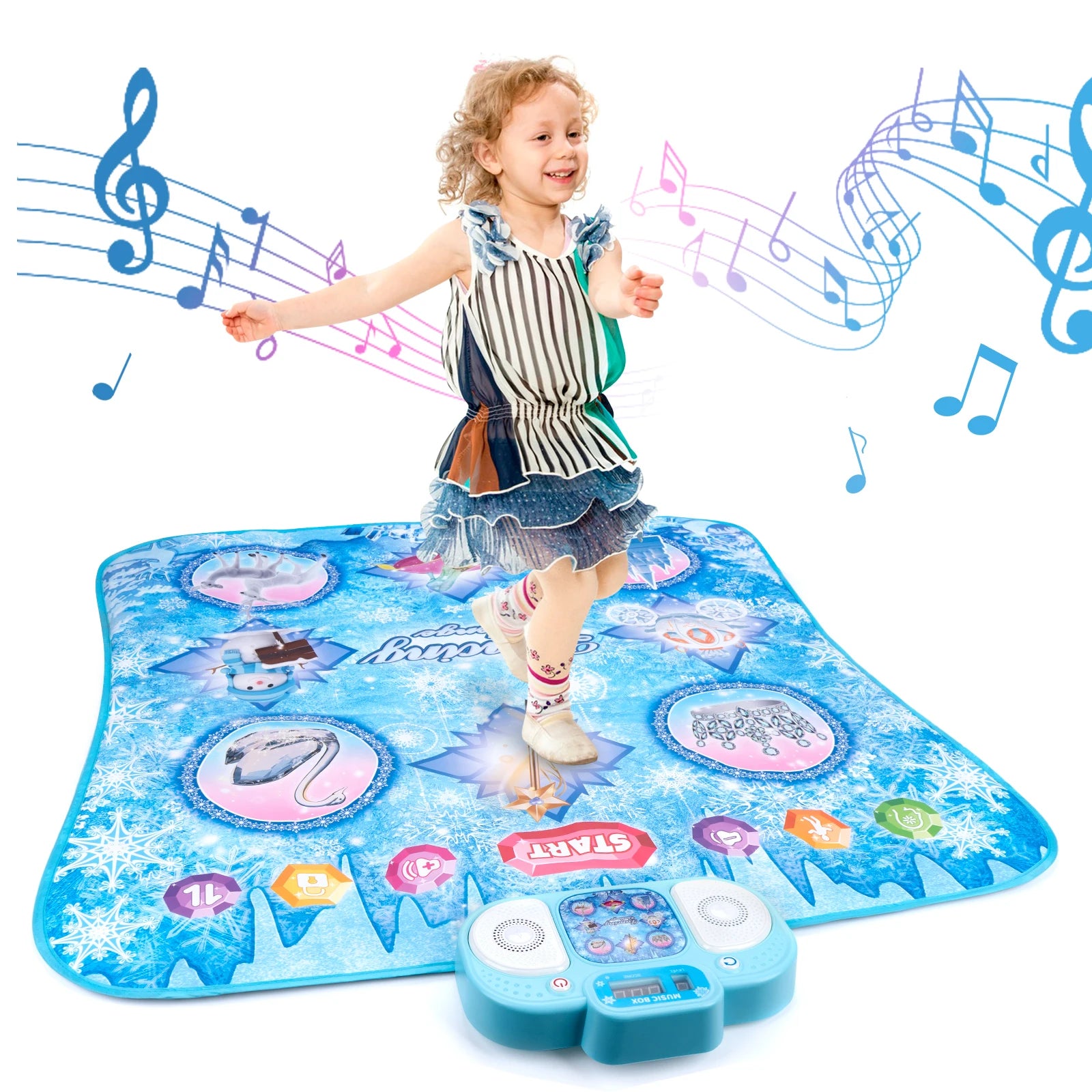 Kids Electronic Dance Mat — 9 Levels, Dual Player, Music Floor Blanket