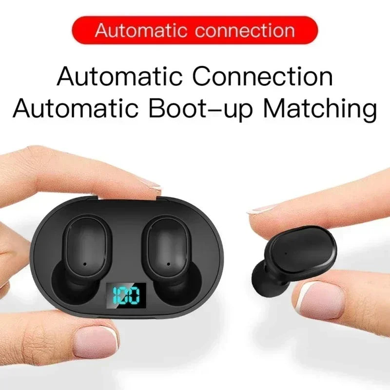 E6S TWS Bluetooth Earbuds – ANC, Wireless, Waterproof, with Mic, 24Hr Battery
