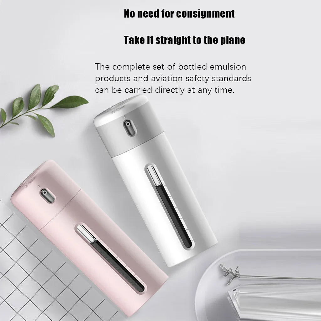 4-in-1 Travel Dispenser Bottle Set – Refillable Press Container (30ml x 4)