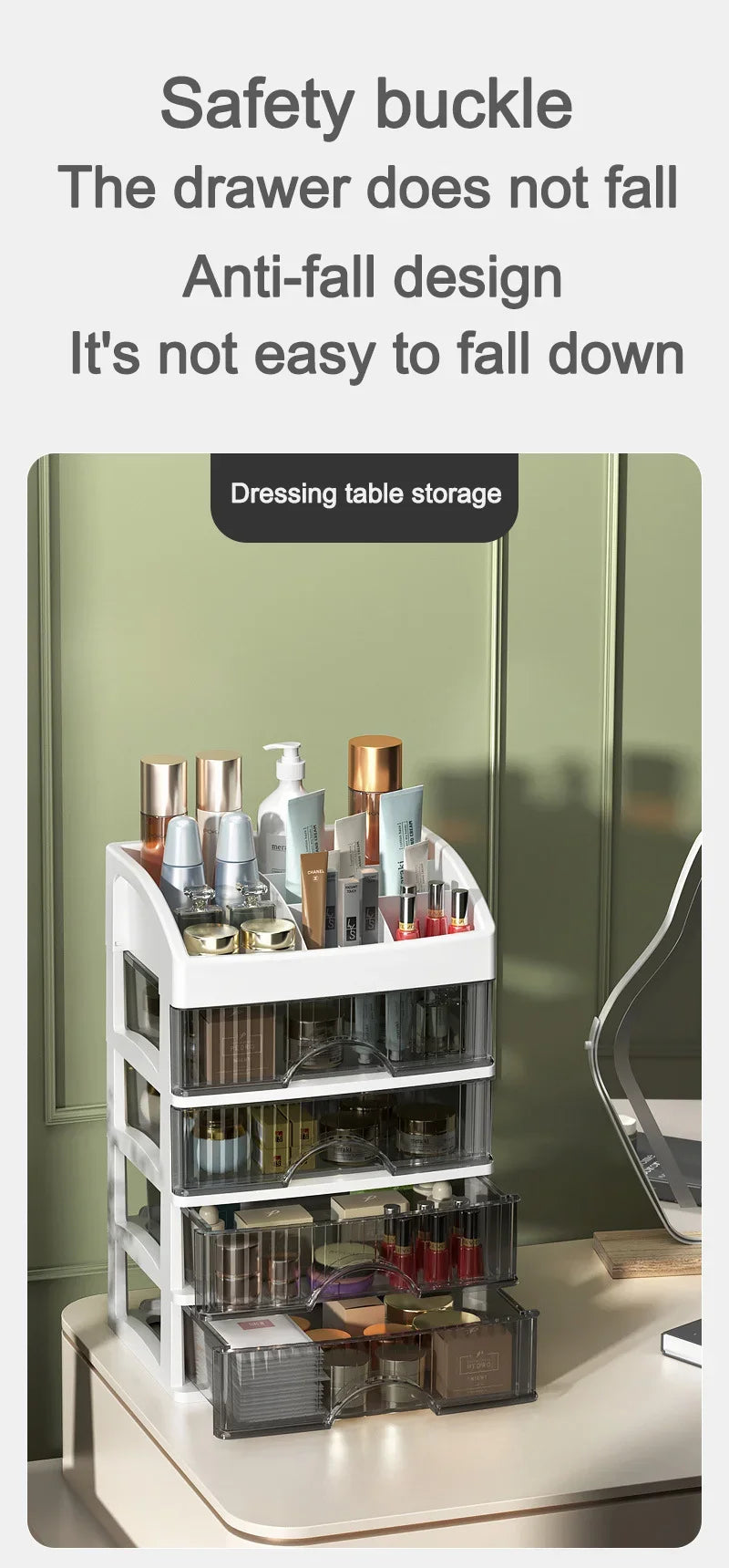 5-Layer Makeup Storage Drawer Organizer