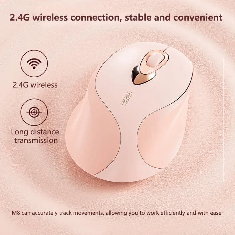 Inphic M8 Silent Wireless Mouse | Ergonomic Rechargeable Office Mouse