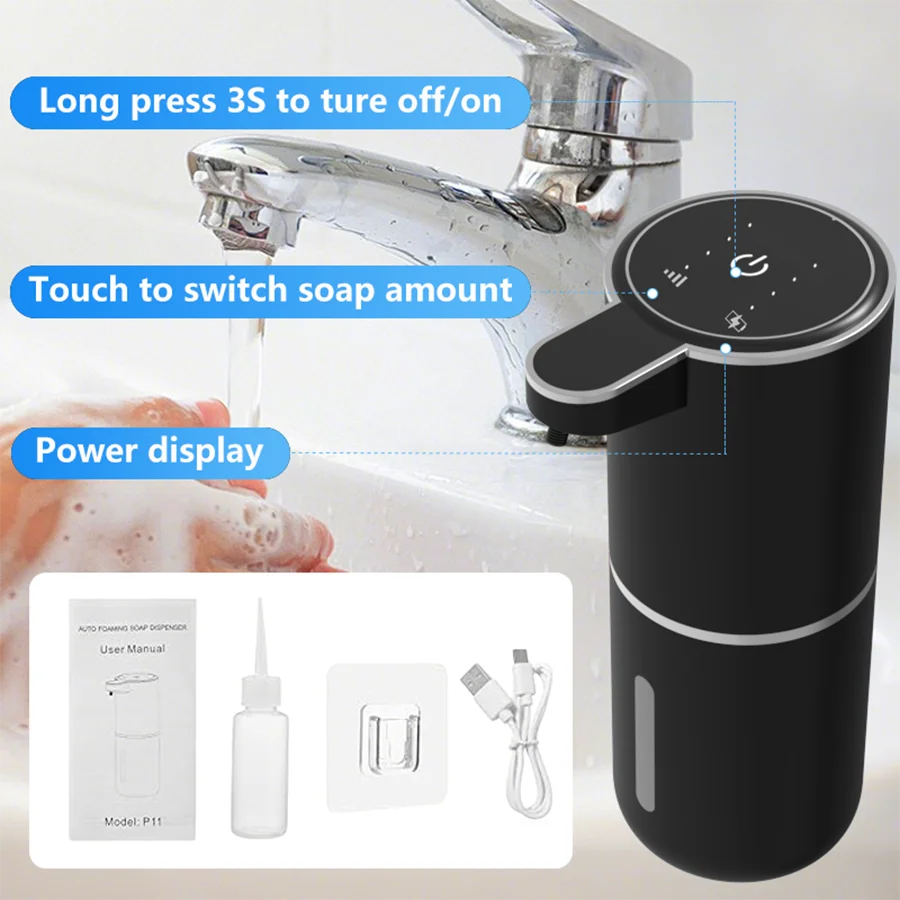 Smart Soap Dispenser – 380ml, Touchless, Wall or Tabletop