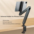 Rotatable Long Arm Phone & Tablet Stand | Flexible Holder for Bed & Desk