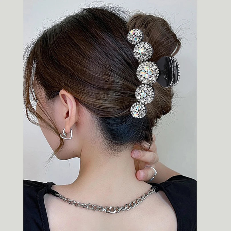 Large Crystal Diamond Hair Claw Clip