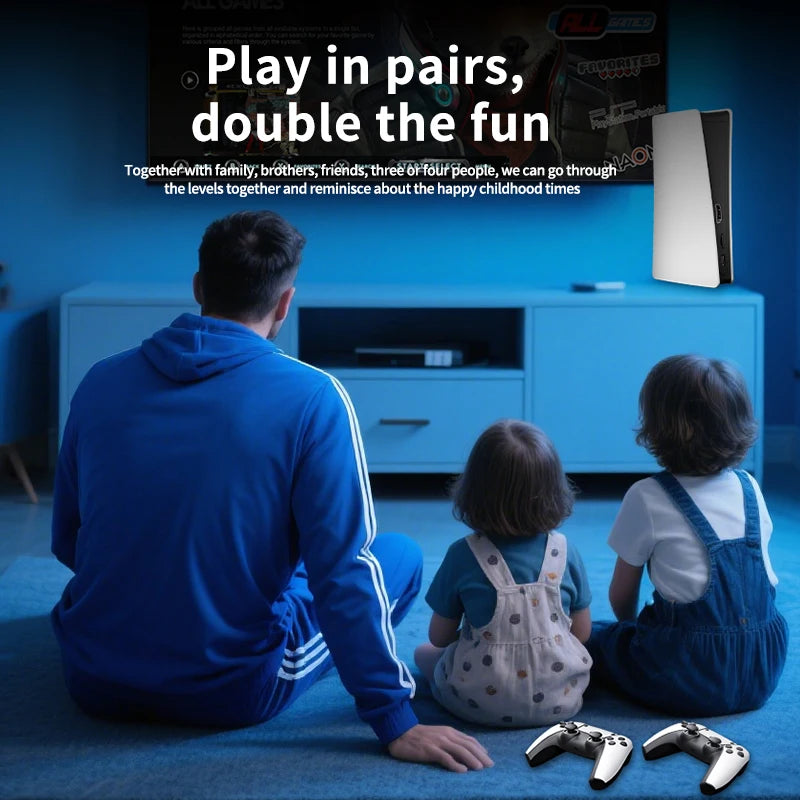 RS5 Retro TV Game Console — 20,000+ Games, 64GB, 4K, Wireless Controllers