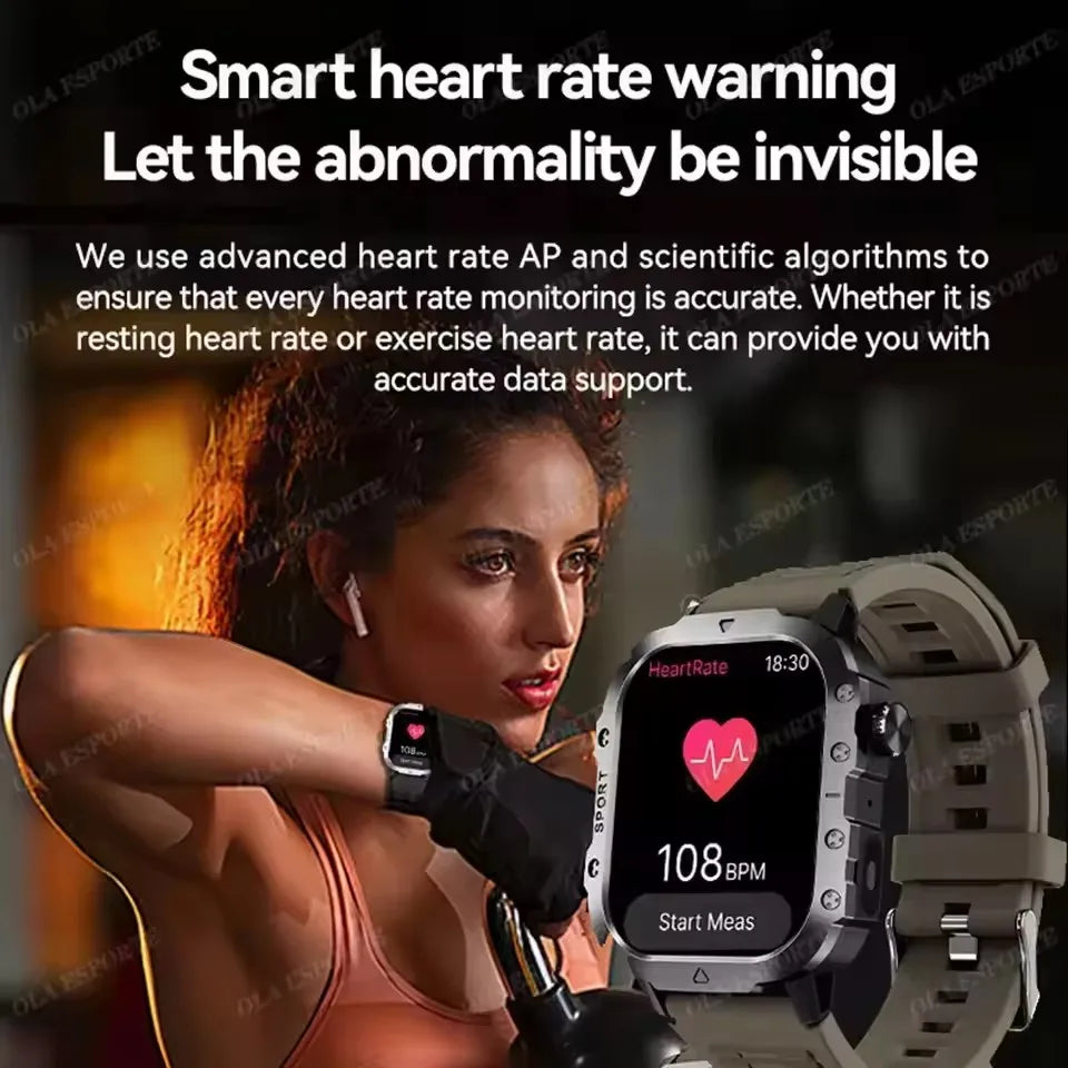 Military GPS Smart Watch Men