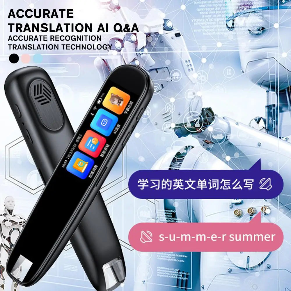 Smart Translation Pen – 123 Languages, Offline & Voice | AI-Curated