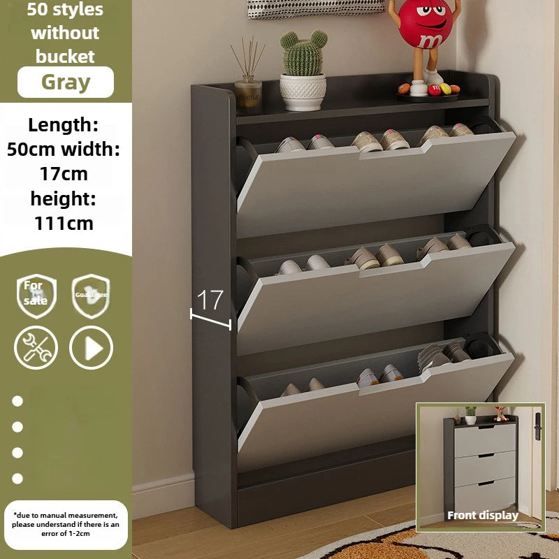 Tipping Bucket Shoe Cabinet – Large Capacity Entrance Storage