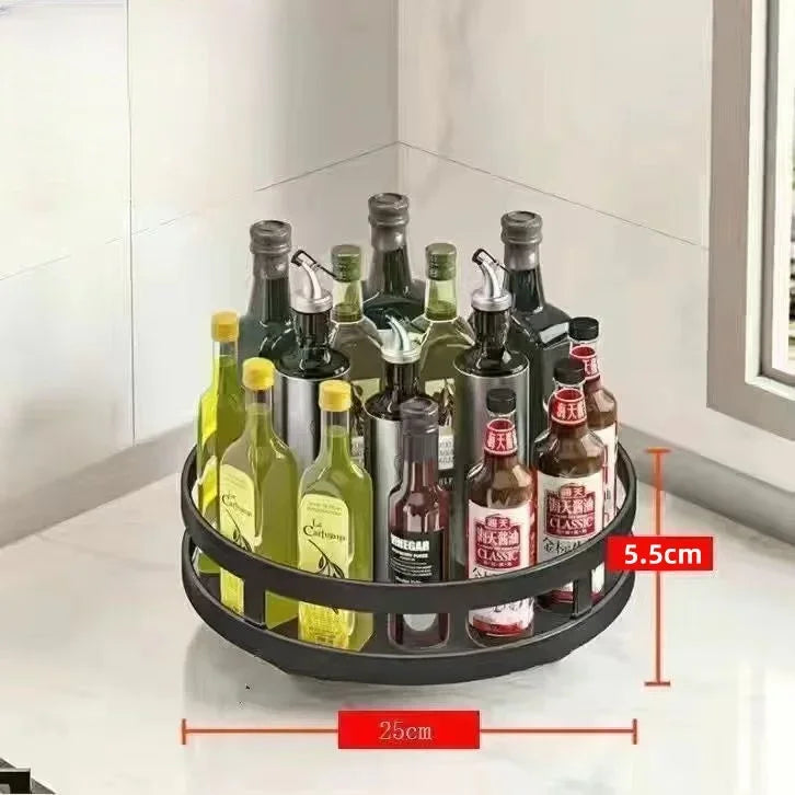 360° Rotating Spice Rack – 1, 2 or 3 Tier, Round or Square