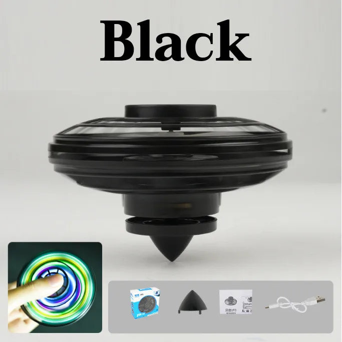 Flynova Led UFO Flying Saucer Induction Aircraft Remote Control Mini Drone Toys Anti Gravity Spinning Top Gesture Suspended Gyro