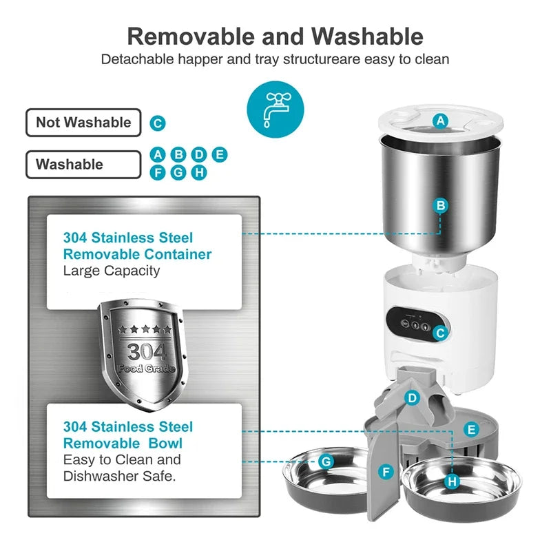 WiFi Auto Pet Feeder 4.5L