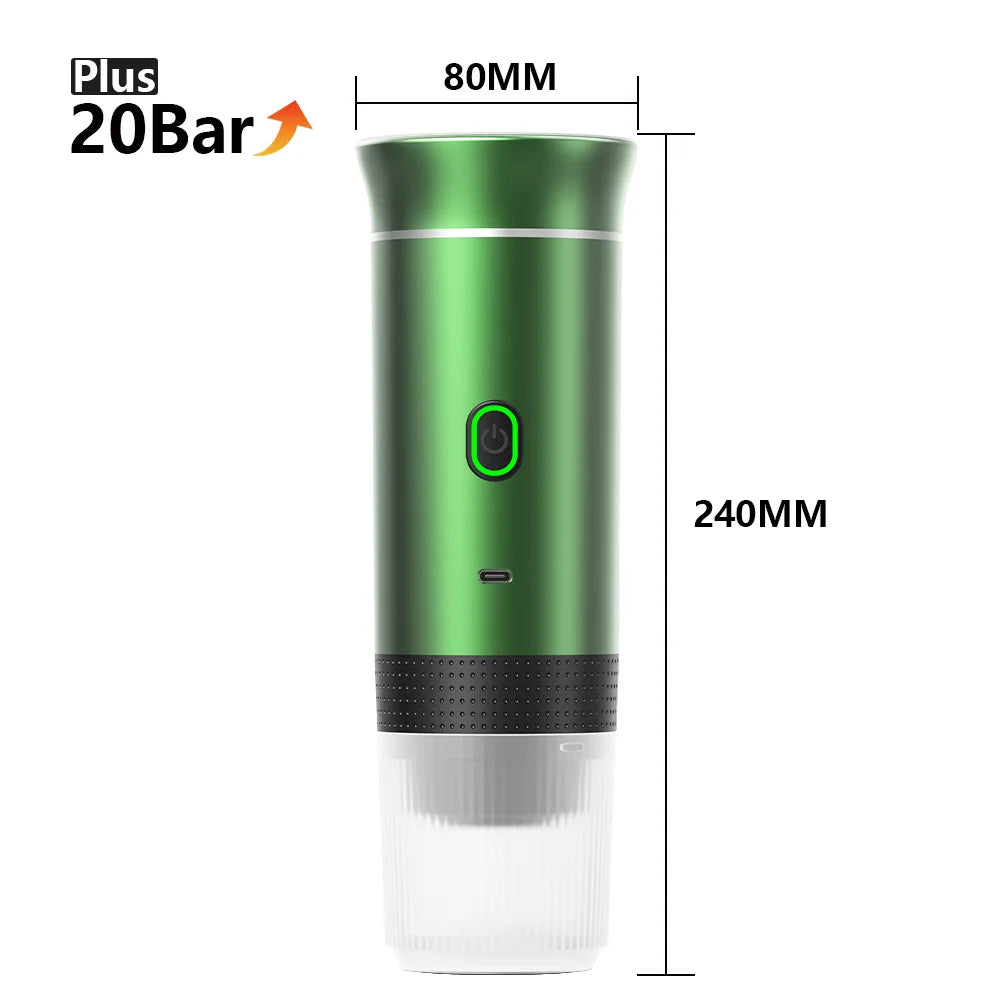 Portable Espresso Machine – 3-in-1 Capsule, Pod & Ground Coffee Maker