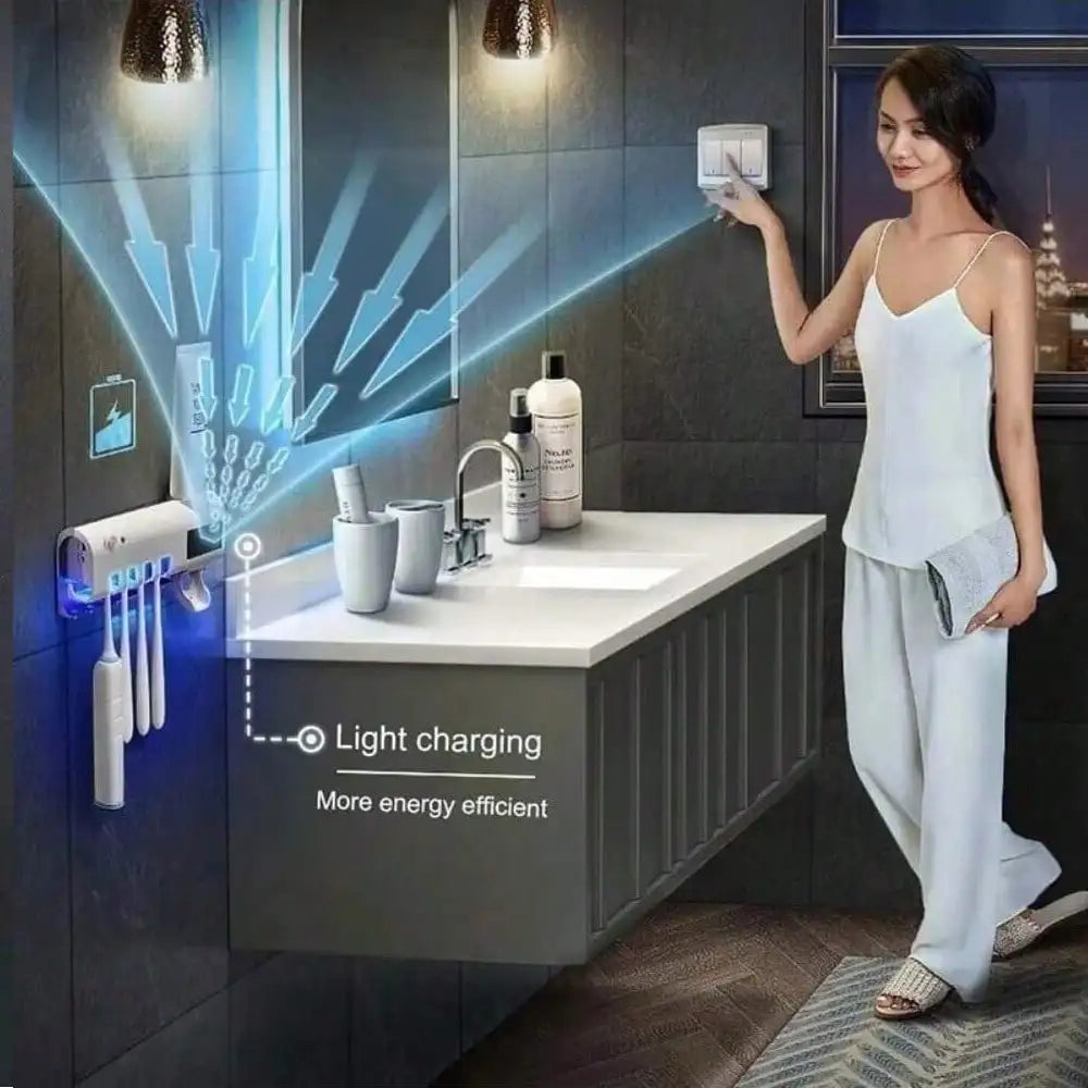 Solar UV Toothbrush Holder & Sterilizer