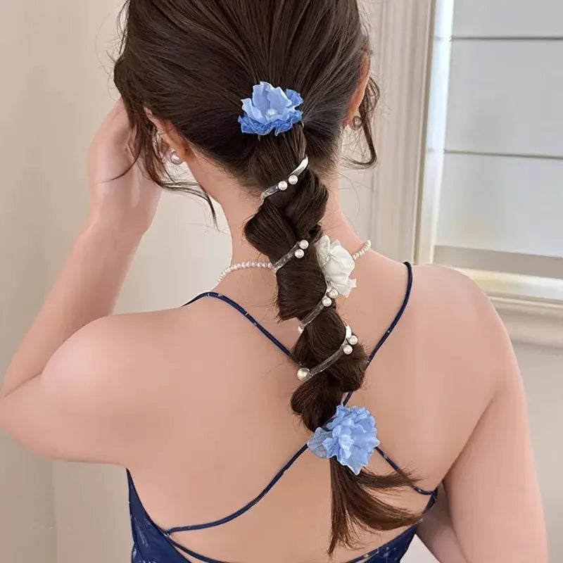 Pearl Flower Hair Tie – Bohemian Ponytail Scrunchie Nexsora Home Pearl Flower Hair Tie – Bohemian Ponytail Scrunchie Pearl Flower Hair Tie – Bohemian Ponytail Scrunchie  Nexsora Home
